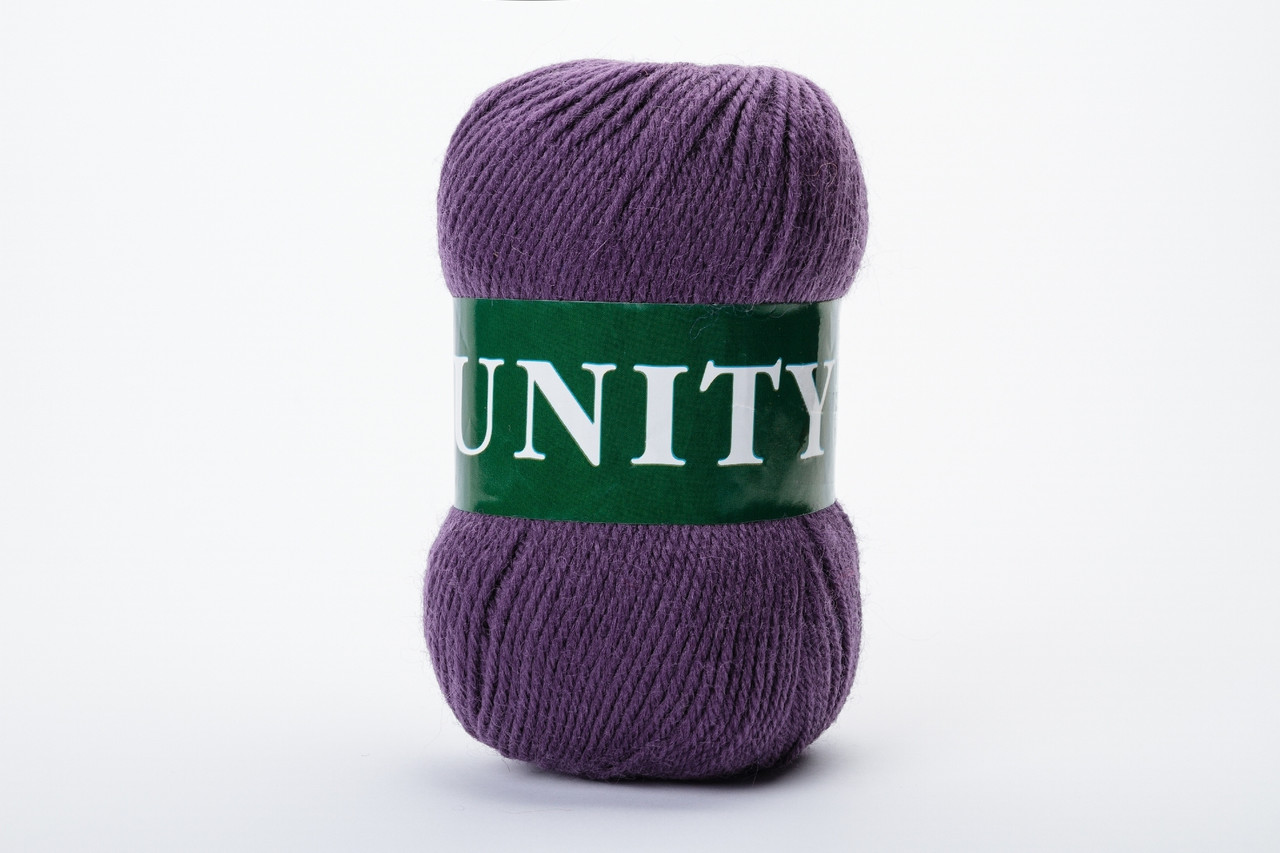 Пряжа вовняна Vita UNITY, Color No.2037 баклажан, фото 1