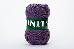 Пряжа вовняна Vita UNITY, Color No.2037 баклажан