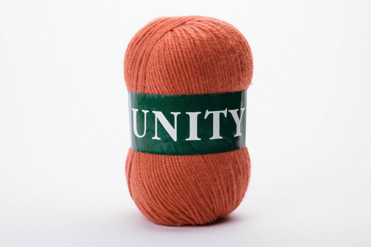 Пряжа вовняна Vita UNITY, Color No.2039 морквяний, фото 1