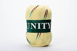 Пряжа вовняна Vita UNITY, Color No.2041 жовтий + веселка