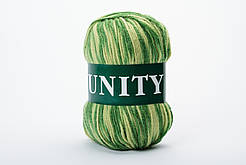 Пряжа вовняна Vita UNITY, Color No.2046 меланж темний-світлий зелений