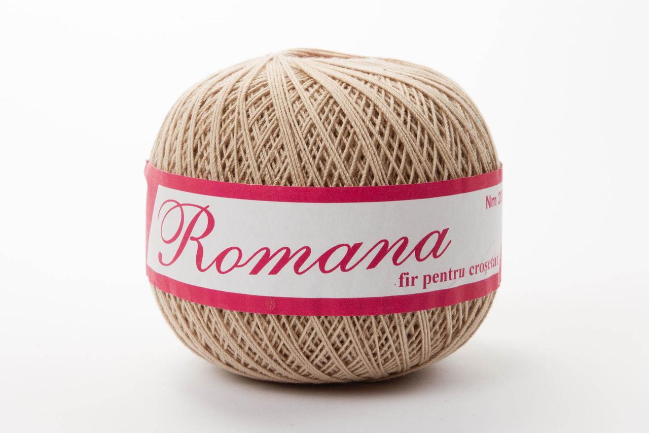Пряжа Romanofir Romana 0006 темний беж
