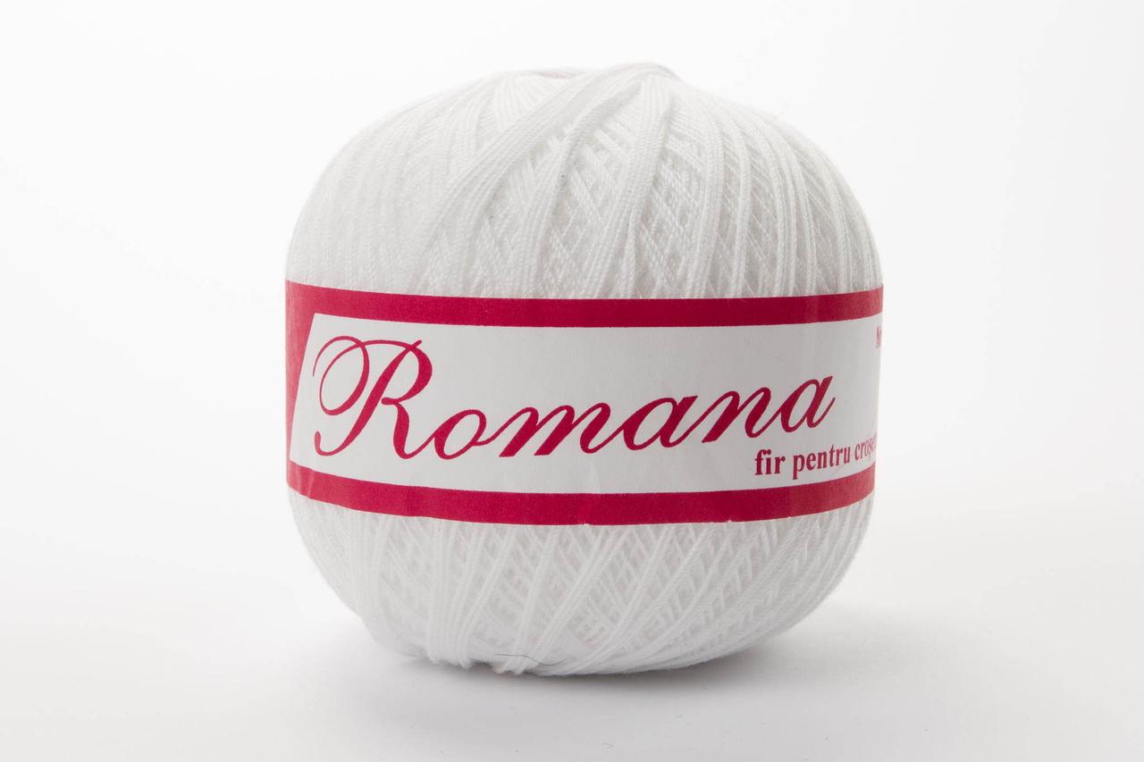 Пряжа Romanofir Romana 1202 білий