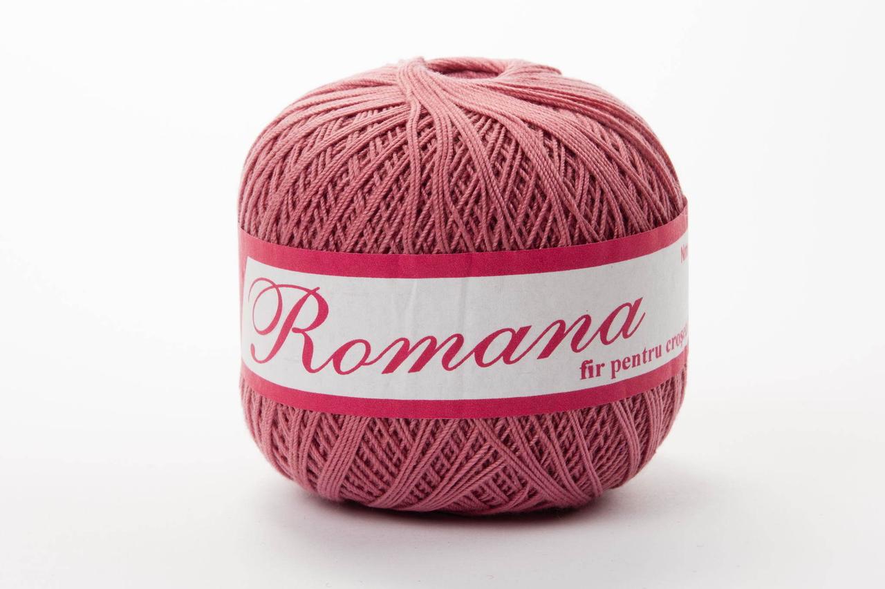 Пряжа Romanofir Romana 1213 запорошена троянда