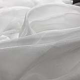 Готовий тюль із кристалону Турецький тюль Тюль на тасьмі Білий тюль 400х270 Якісна паста, фото 2