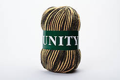 Пряжа вовняна Vita UNITY, Color No.2055 меланж темно-коричневий + беж