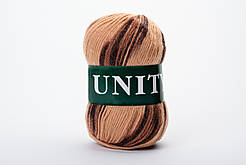 Пряжа вовняна Vita UNITY, Color No.2058 кава + коричнева