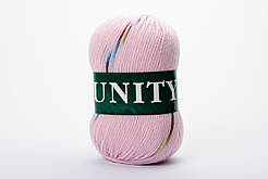 Пряжа вовняна Vita UNITY, Color No.2064 блідо-рожева + веселка