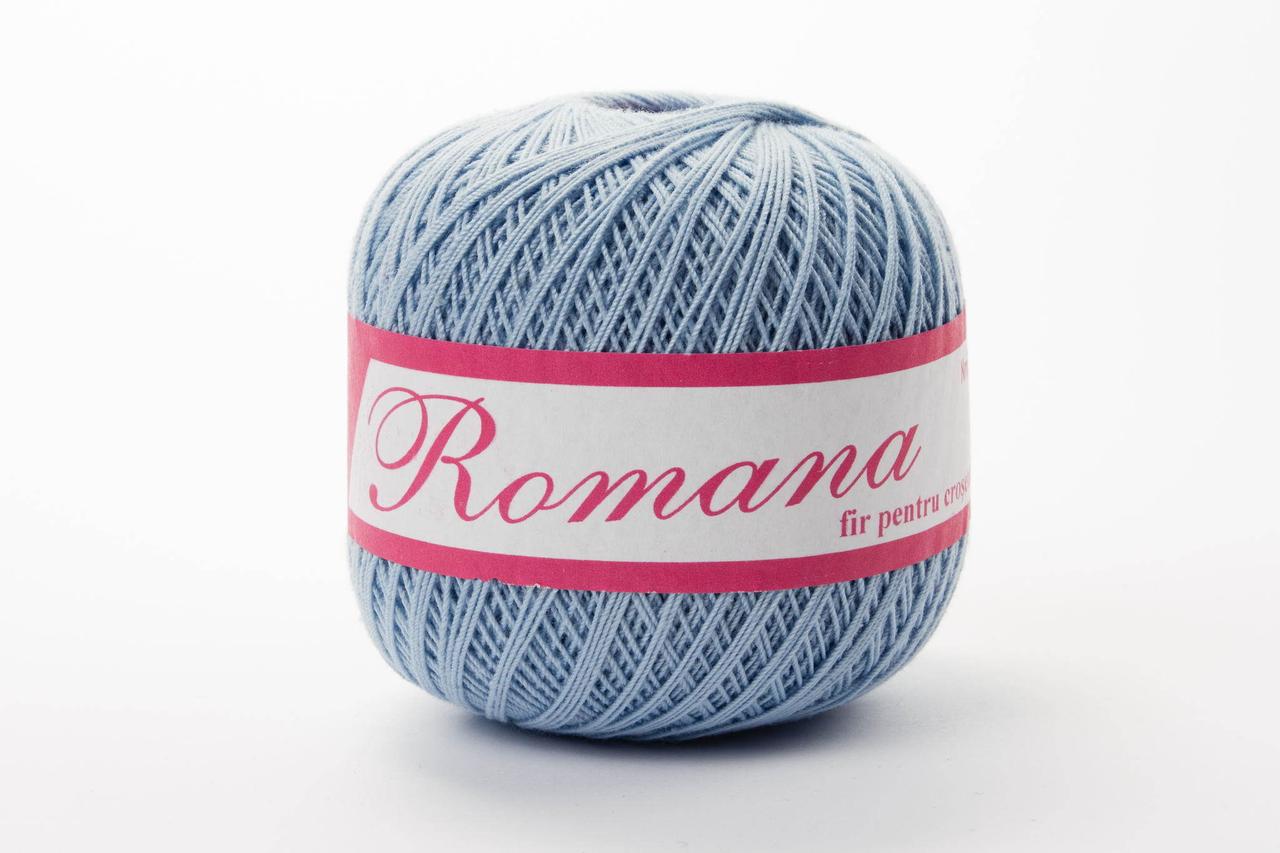 Пряжа Romanofir Romana 1231 блакитний
