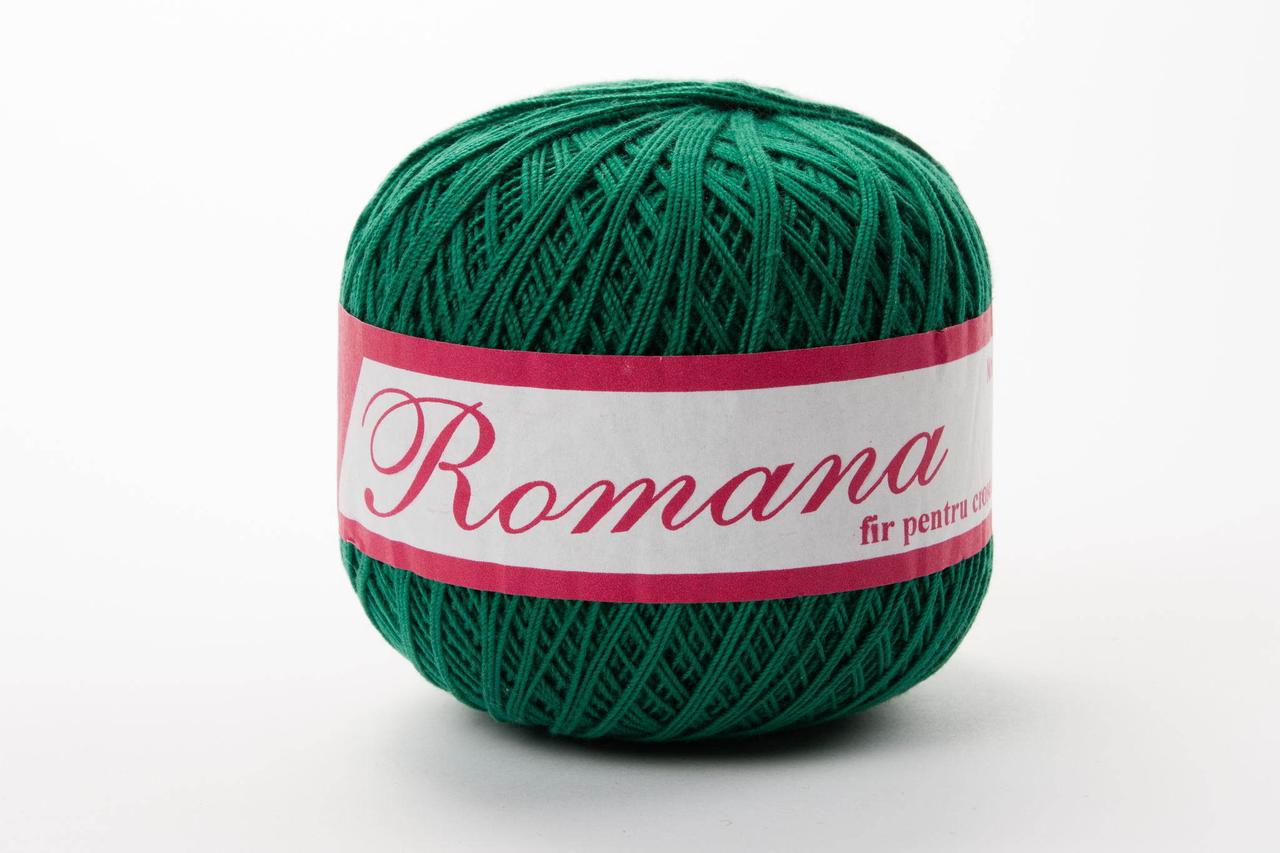 Пряжа Romanofir Romana 1253 зелений