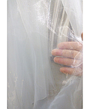 Готовий тюль із кристалону Турецький тюль Тюль на тасьмі Білий тюль 400х270 Якісна паста, фото 7