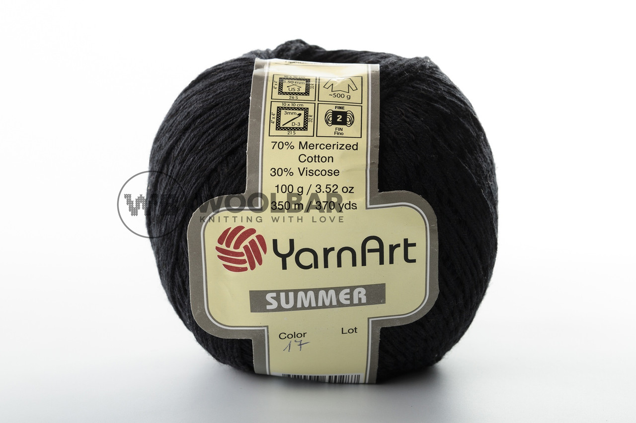 Пряжа YarnArt Summer 17 чорний