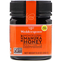 Wedderspoon, Цельный мед манука, KFactor 16, 8,8 унций (250 г)