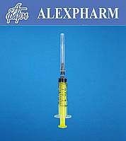 Шприц одноразовий 5мл Luer з голкою уп/120