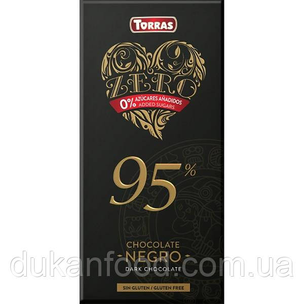 Torras Чорний шоколад 95%, без цукру, 100г