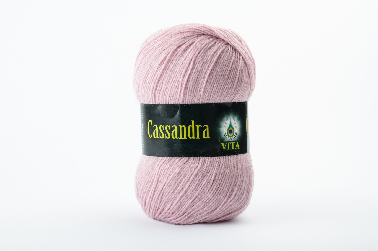 Пряжа вовняна Vita Cassandra, Color No.3611 пудровий