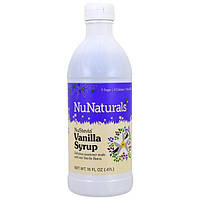 NuNaturals, NuStevia, ванільний сироп, 16 рідких унцій (47 л)
