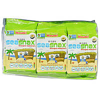 SeaSnax, Grab & Go, Wasabi, Roasted Seaweed Snack, 6-pack (.18 oz each)