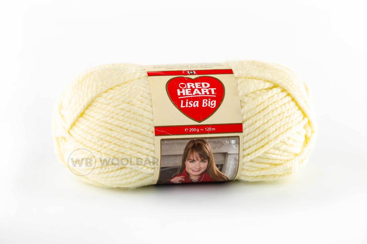 Пряжа Red Heart Lisa Big 00102 молочний