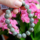 Браслет із натурального каменю лабрадор11 мм діаметр каменю, фото 2