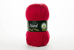 Пряжа напіввовняна VITA Nord, Color No.4758 темно-червоний