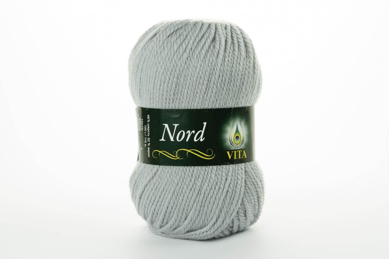 Пряжа напіввовняна VITA Nord, Color No.4761 світло-сірий, фото 1