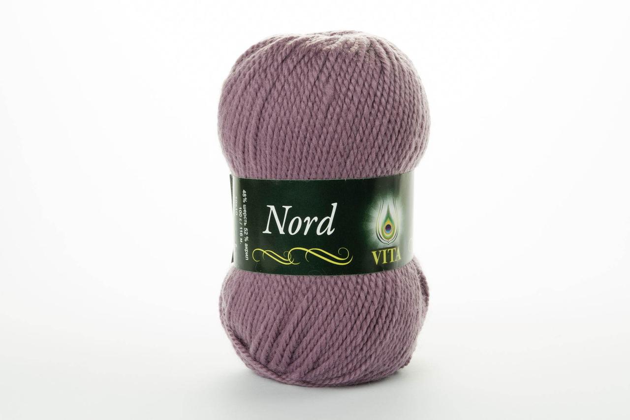 Напівшерстяна Пряжа VITA Nord, Color No.4769 брудна бузок