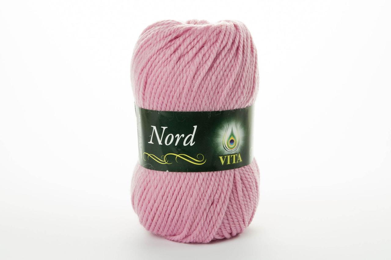 Напівшерстяна Пряжа VITA Nord, Color No.4772 рожево-бузковий