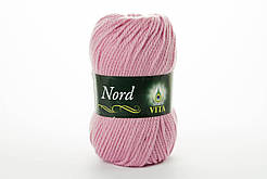 Пряжа напіввовняна VITA Nord, Color No.4772 рожево-бузковий