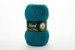 Пряжа напіввовняна VITA Nord, Color No.4776 темна бірюза