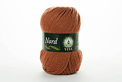 Пряжа напіввовняна VITA Nord, Color No.4778 теракот