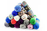 Пряжа Color City Yak wool 22 білий + жовто-блакитний меланж, фото 3