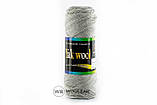 Пряжа Color City Yak wool 22 білий + жовто-блакитний меланж, фото 6