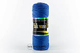Пряжа Color City Yak wool 22 білий + жовто-блакитний меланж, фото 10