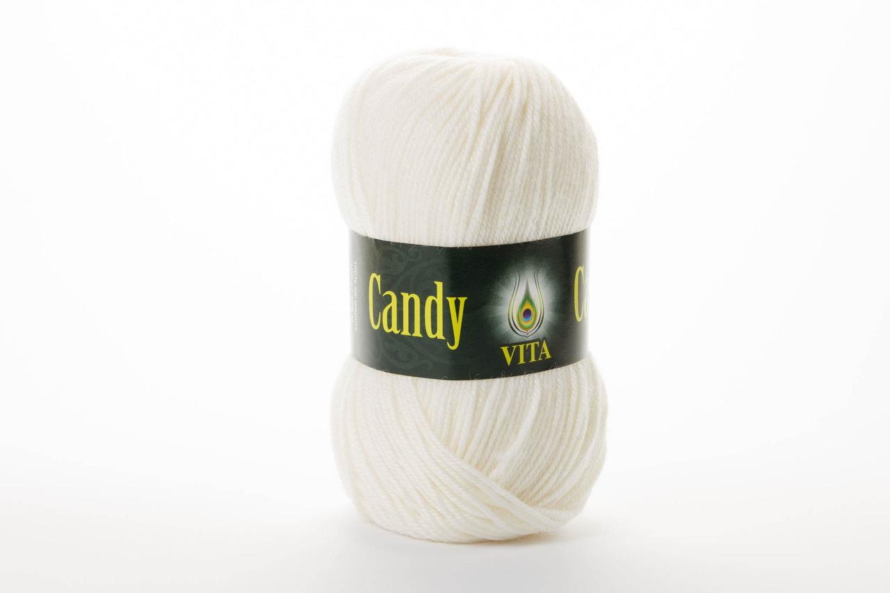 Пряжа вовняна Vita Candy, Color No.2501 білий