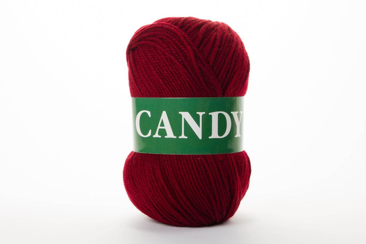 Пряжа вовняна Vita Candy, Color No.2508 темний бордо