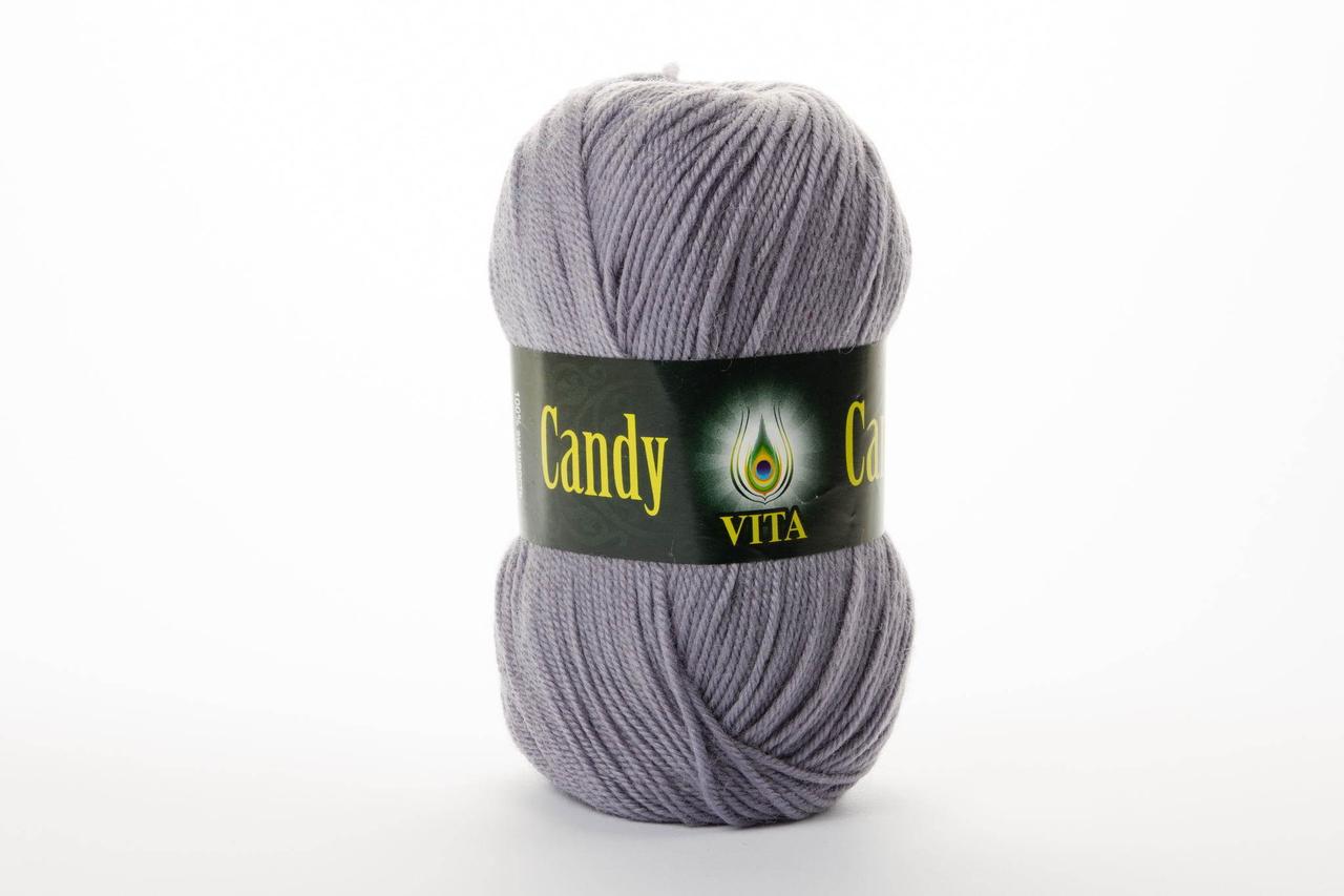 Пряжа вовняна Vita Candy, Color No.2509 середньо-сірий