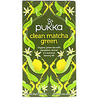 Pukka Herbs, Зеленый чай маття, 20 пакетиков зеленого чая, 1,5 г (0,05 унций) каждый