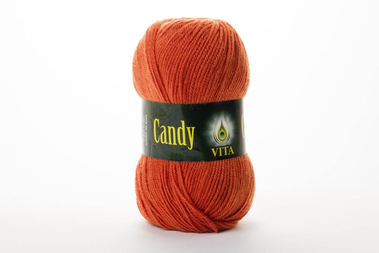 Пряжа вовняна Vita Candy, Color No.2512 теракот