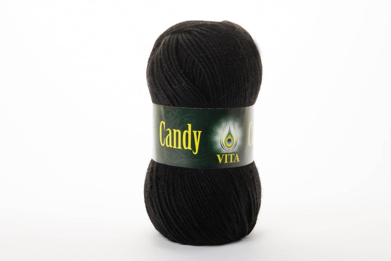 Пряжа вовняна Vita Candy, Color No.2513 чорний