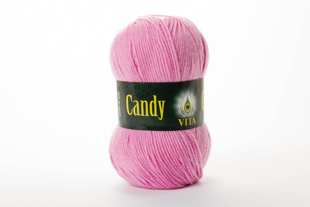 Пряжа вовняна Vita Candy, Color No.2516 рожево-бузковий