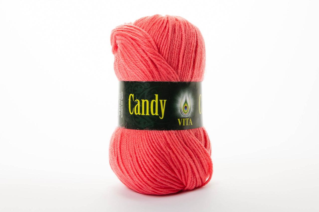 Пряжа вовняна Vita Candy, Color No.2520 корал