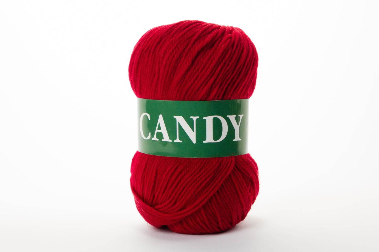 Пряжа вовняна Vita Candy, Color No.2524 багряно-червоний