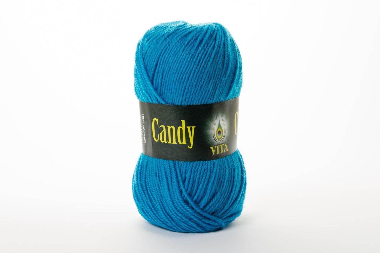 Пряжа вовняна Vita Candy, Color No.2530 бірюза