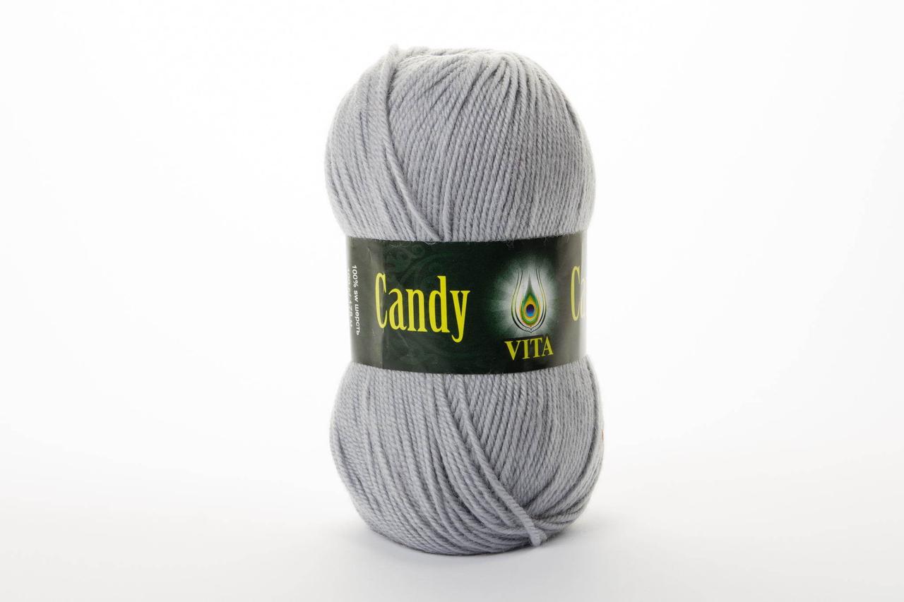Пряжа вовняна Vita Candy, Color No.2531 світло-сірий
