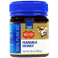 Манука мед, Honey, Manuka Health, MGO 550+, 250г