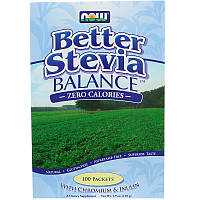 Стевия, ноль калорий, Stevia, Now Foods, 100 пакетов