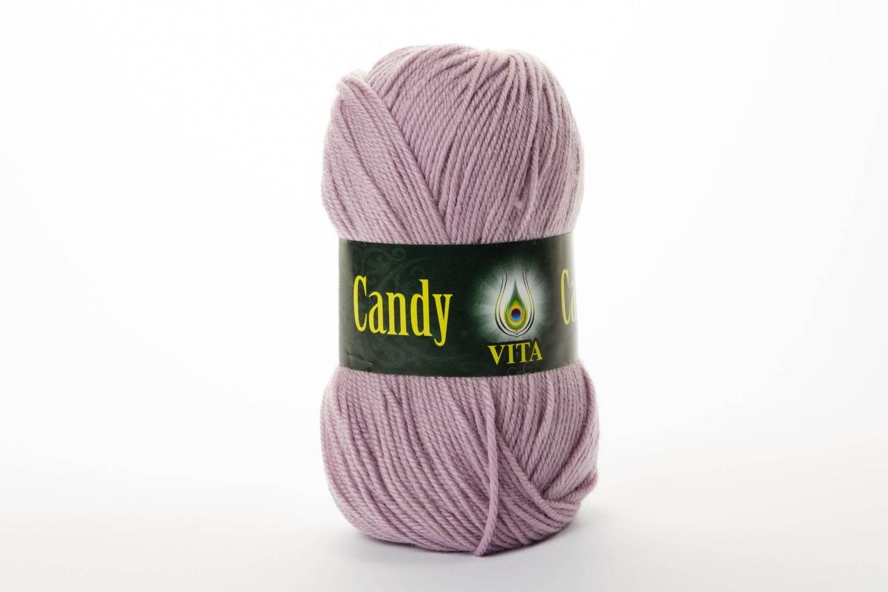 Пряжа вовняна Vita Candy, Color No.2537 світла брудна бузок