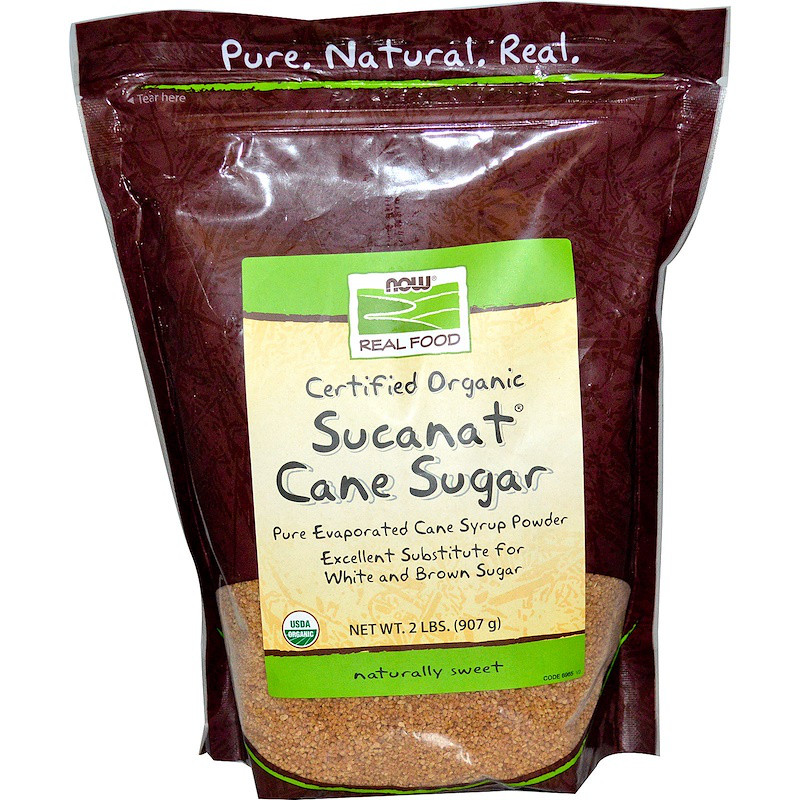 Тростниковый сахар (Sucanat), Now Foods, 907 г - фото 1 - id-p1294011799