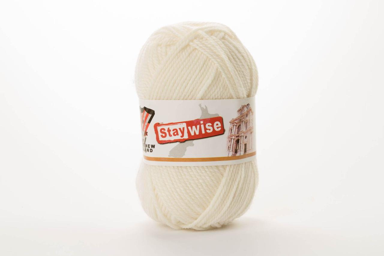 Пряжа напіввовняна Stay Wise, Color No.000 білий